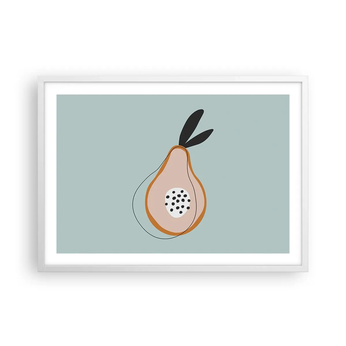 Pôster em moldura branca - Penetrar na natureza das coisas - 70x50 cm