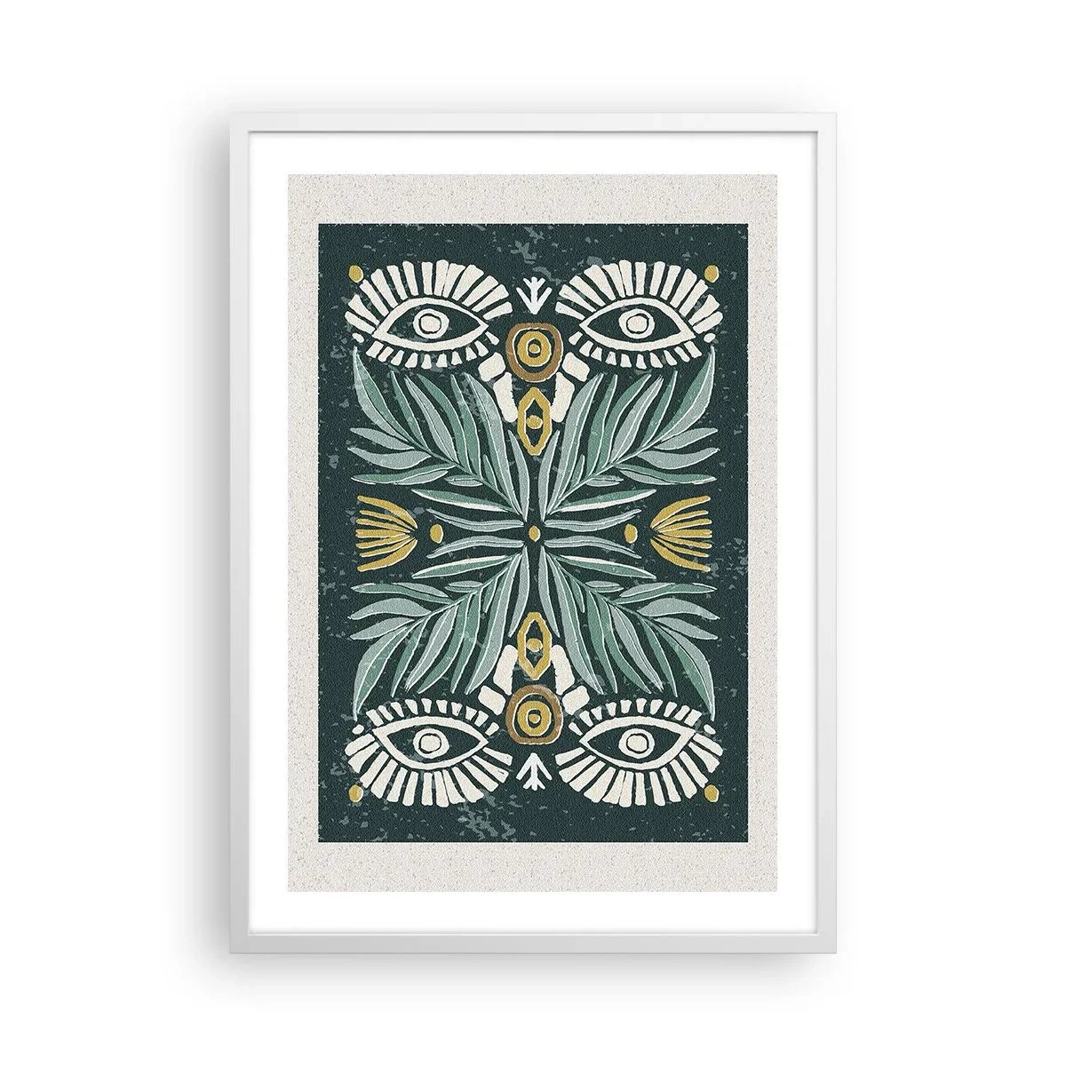 Pôster em moldura branca - Como um recorte folclórico - 50x70 cm