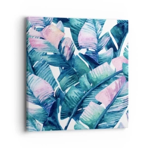 Quadro em tela - Em um bananeiro - 40x40 cm