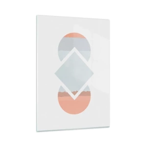 Quadro em vidro - A situação é clara - 50x70 cm