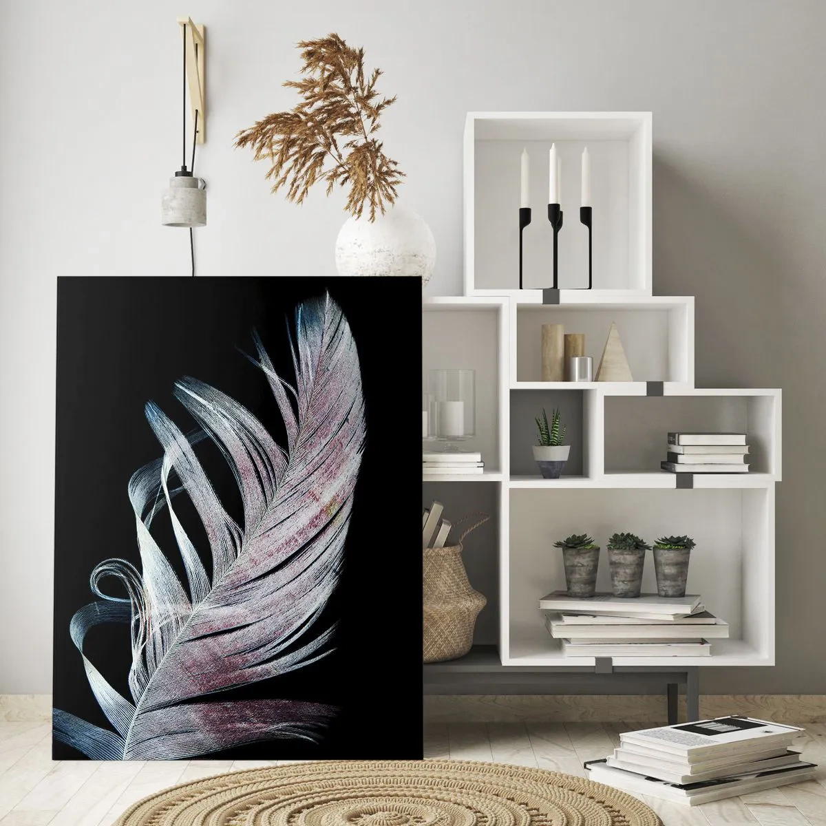 Quadro em vidro - Pense no toque - 80x120 cm