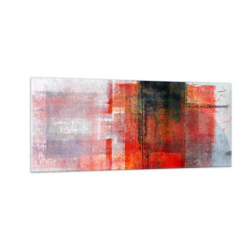 Quadro em vidro - A composição brilha - 100x40 cm