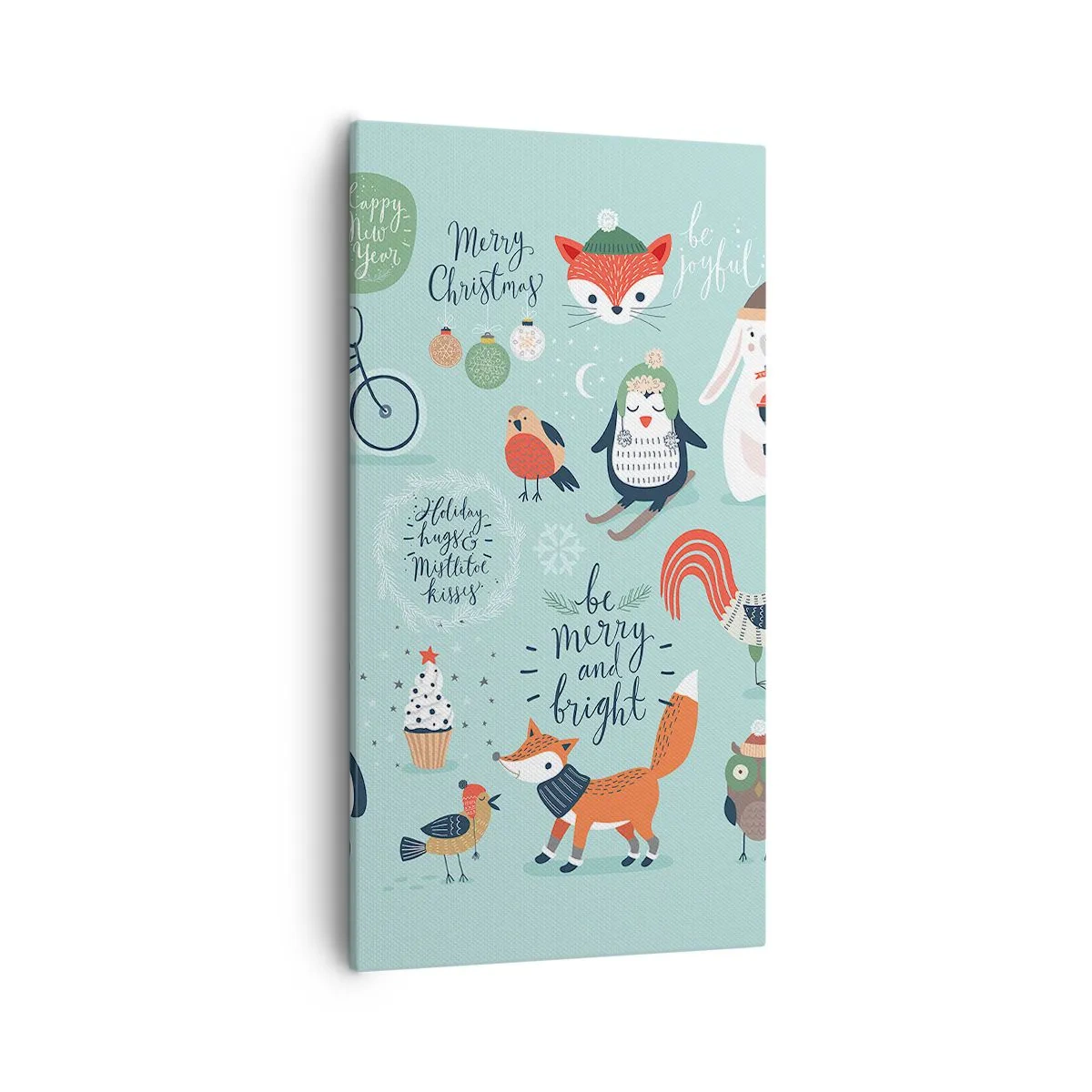 Quadro em tela - Que seja sempre Natal! - 55x100 cm