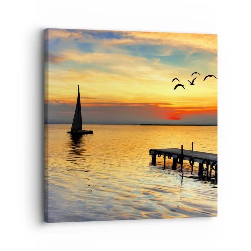 Quadro em tela - Regressos noturnos - 30x30 cm