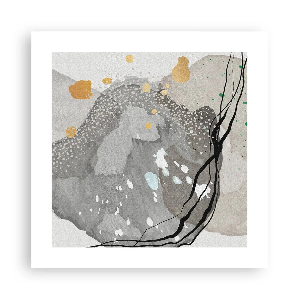 Pôster - Composição orgánica - 40x40 cm