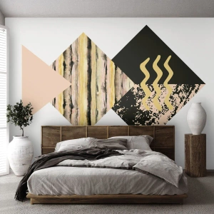 Papel de parede personalizado Premium Sand - Não é tão simples assim - Abstração, Pedaço, Arte Moderna