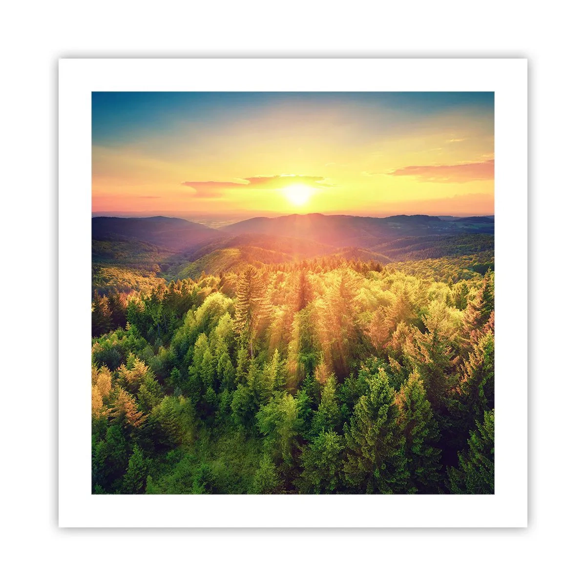 Pôster - Picos e cumes - 50x50 cm