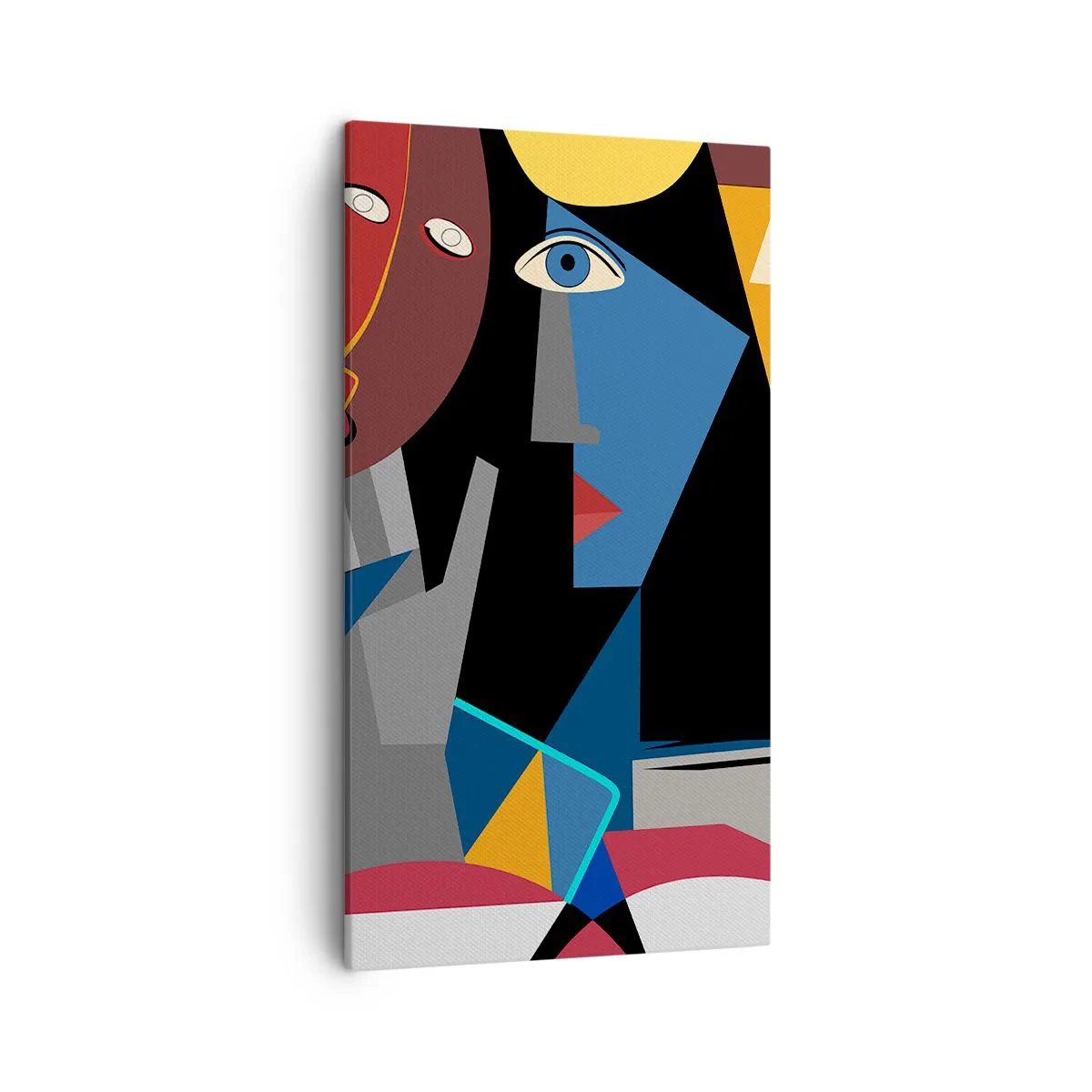 Quadro em tela - Uma conversa entre cubistas - 45x80 cm