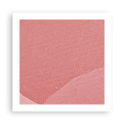 Pôster - Composição orgânica em rosa - 50x50 cm