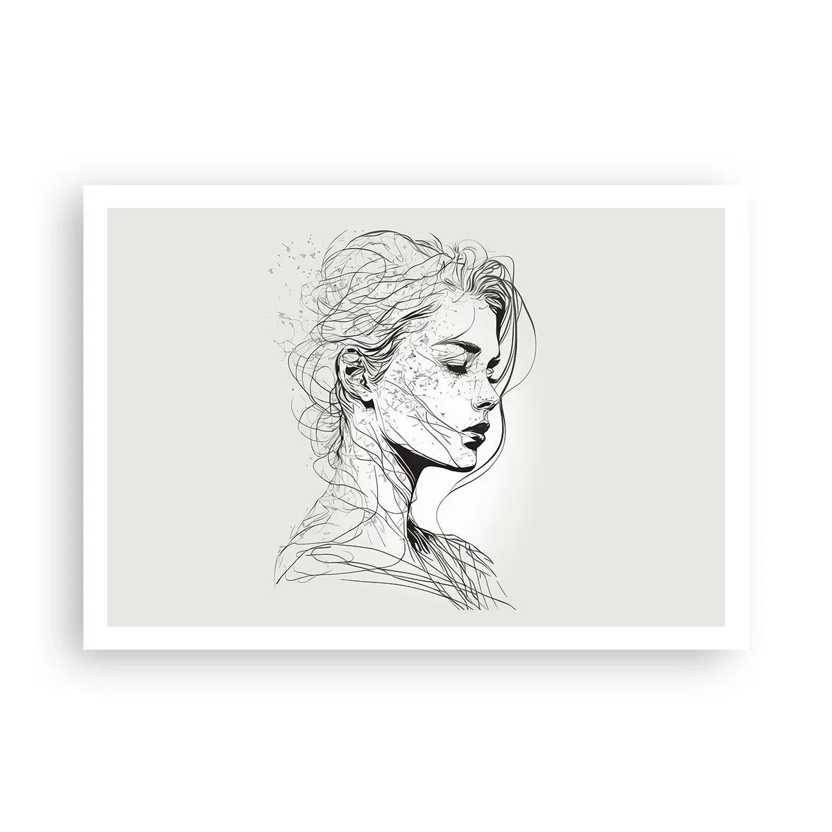 Pôster - Retrato em pensamento - 100x70 cm