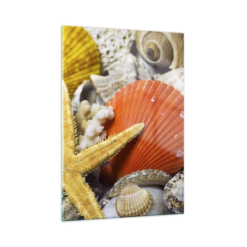 Quadro em vidro - Tesouros do oceano - 50x70 cm
