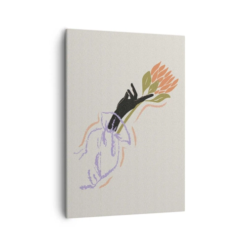 Quadro em tela - Toque fraterno - 50x70 cm