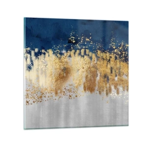 Quadro em vidro - Uma composição moderna com brilho - 60x60 cm