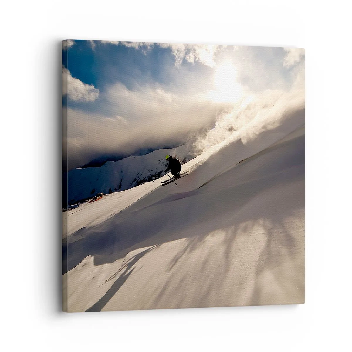 Quadro em tela - O desafio das montanhas - 30x30 cm