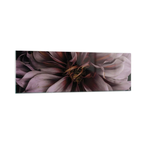 Quadro em vidro - Coração de flor - 160x50 cm