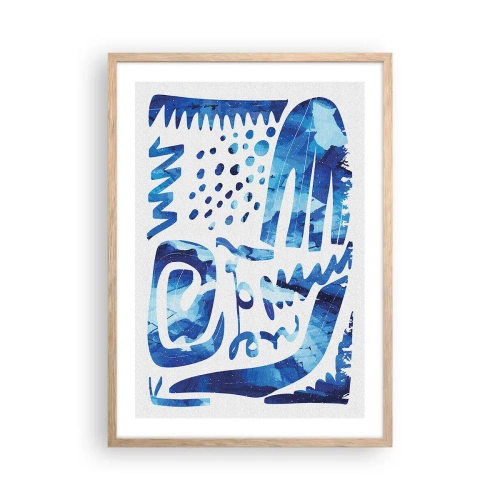 Pôster com moldura de carvalho claro - Voltar às raízes - 50x70 cm