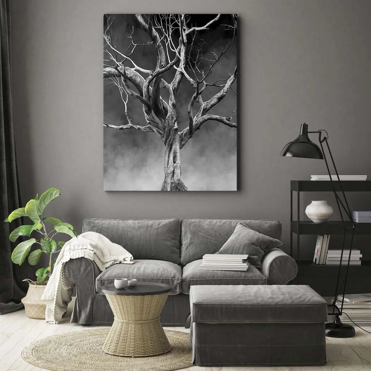 Quadro em tela - Primitivo e sagrado - 50x70 cm