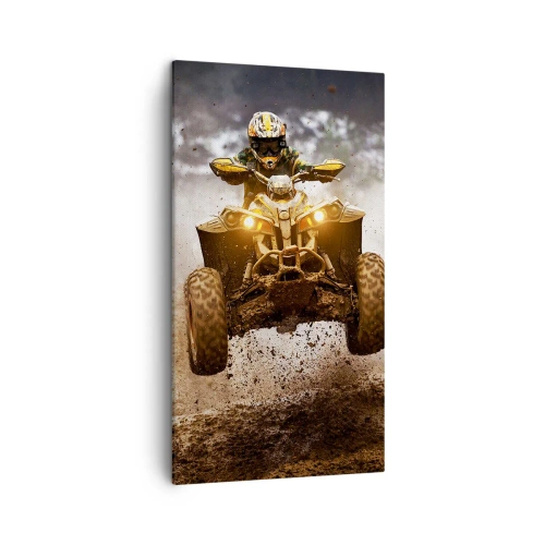 Quadro em tela - No risk no fun - 45x80 cm