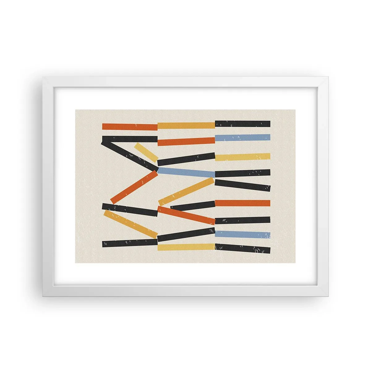 Pôster em moldura branca - Composição ao nível - 40x30 cm