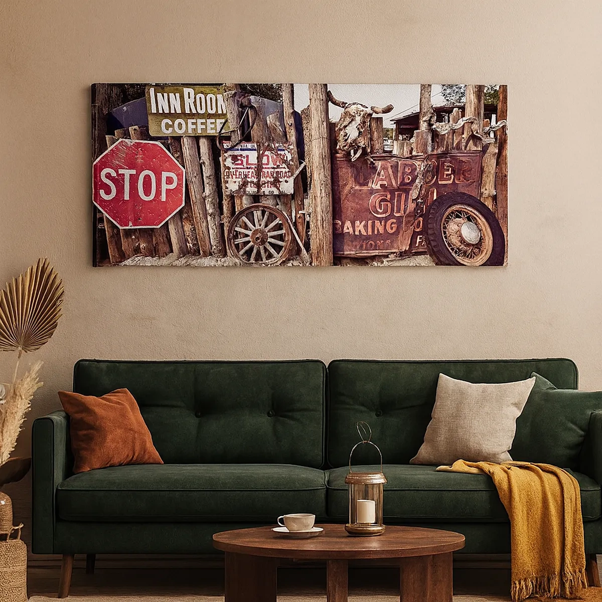 Quadro em tela - E o tempo parou - 30x30 cm