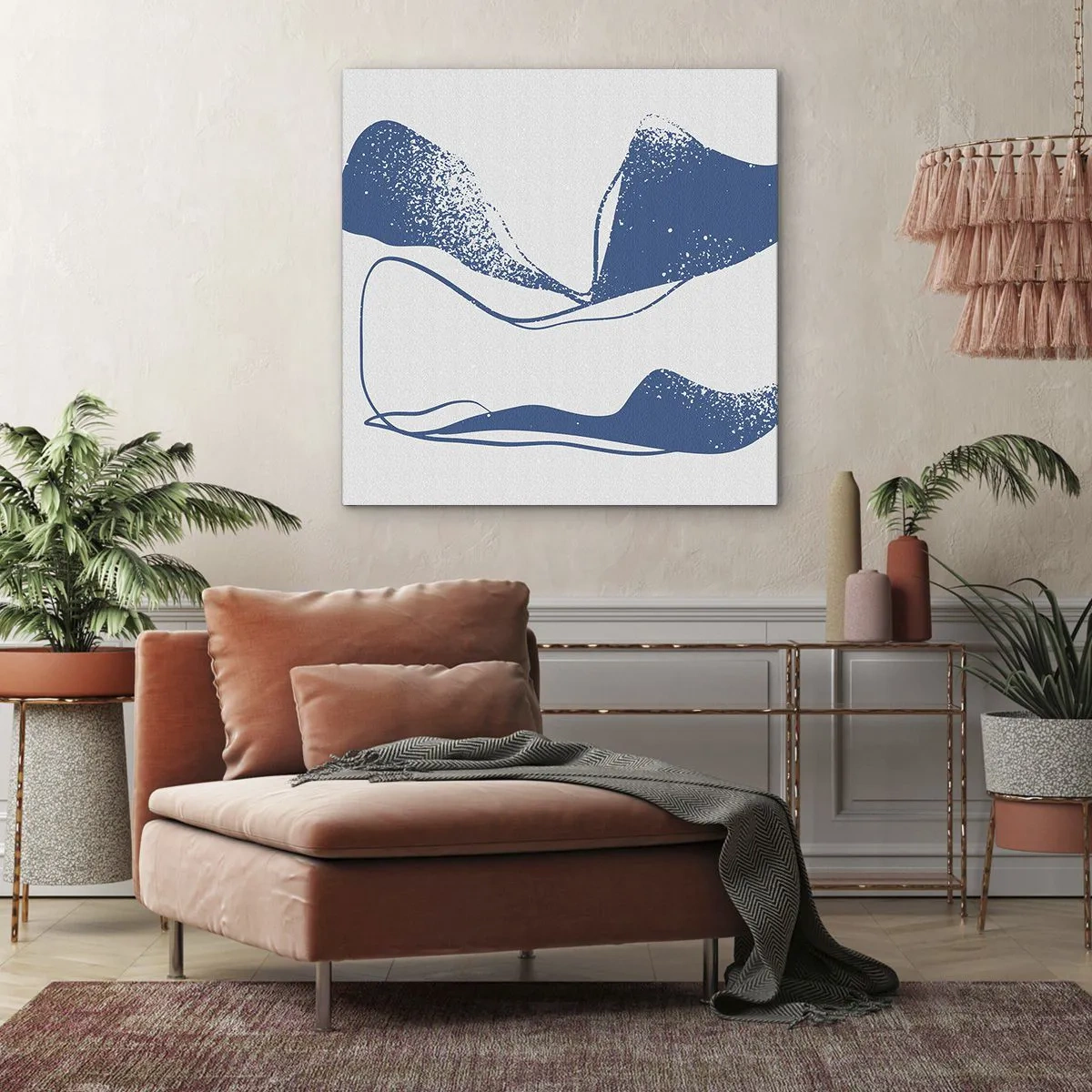 Quadro em tela - Abstração alada - 30x30 cm