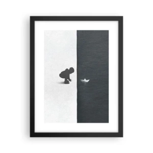 Pôster com moldura preta - Grande expedição - 30x40 cm