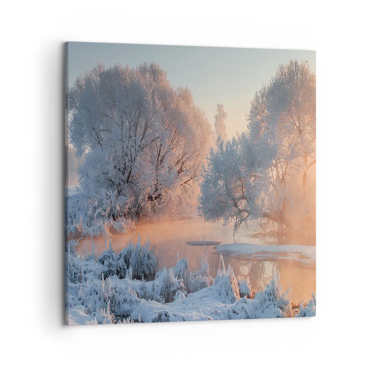 Quadro em tela - Tudo brilha como cristal ao sol - 50x50 cm