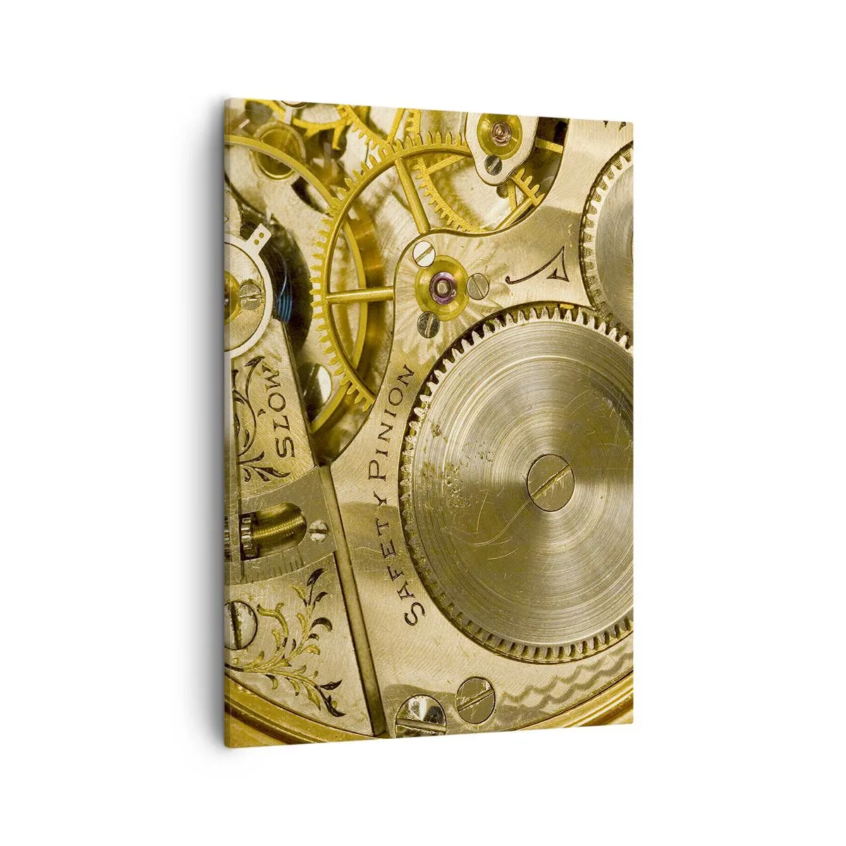 Quadro em tela - Mova-se com o tempo - 50x70 cm