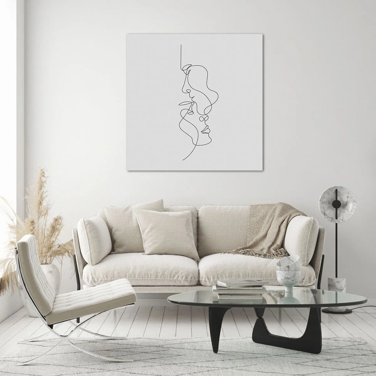 Quadro em vidro - O calor dos desejos amargos - 40x40 cm