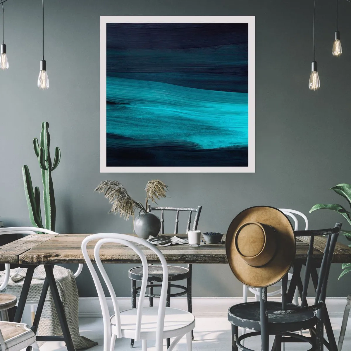 Pôster - Vá com o fluxo - 50x50 cm