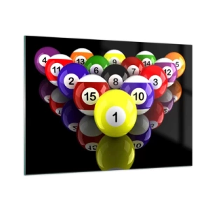 Quadro em vidro - As diferentes cores do jogo - 100x70 cm