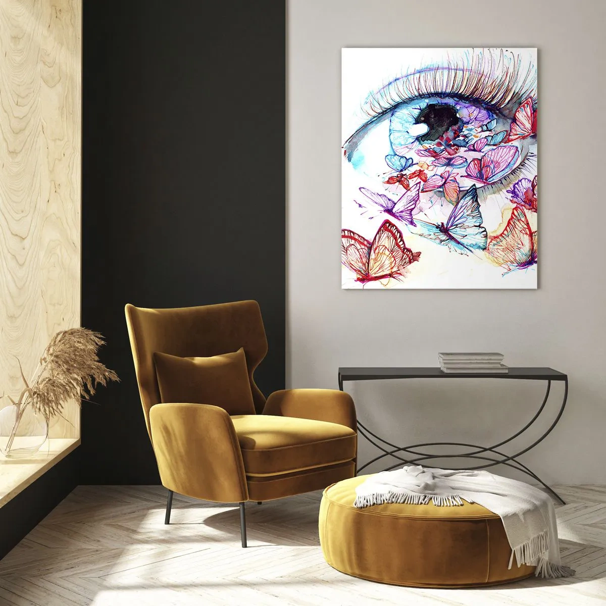 Quadro em vidro - Olhos de conto de fadas - 80x120 cm