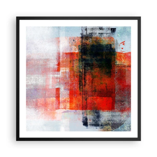 Pôster com moldura preta - A composição brilha - 60x60 cm