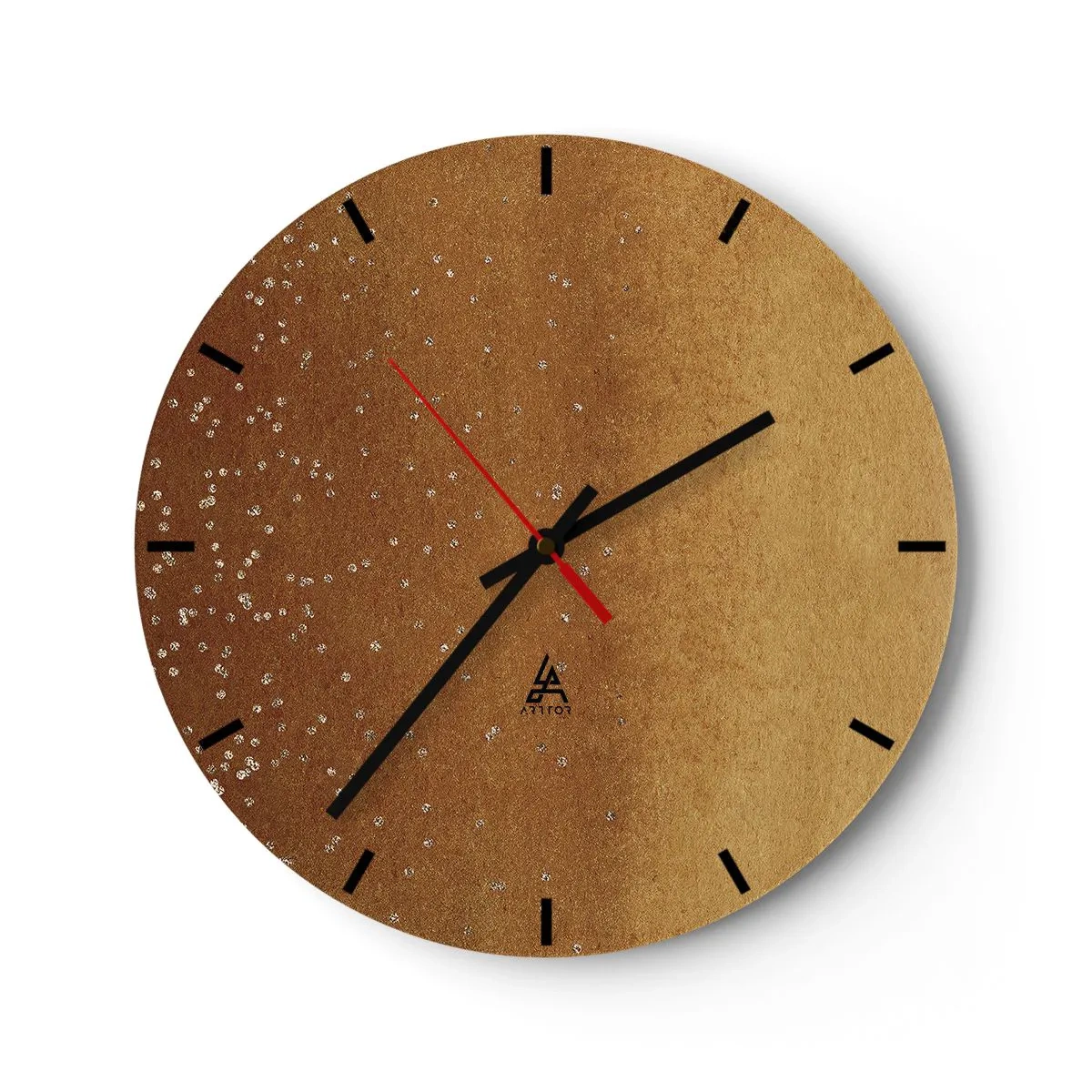 Relógio de parede - Relógio em vidro - O nascimento da luz - 40x40 cm