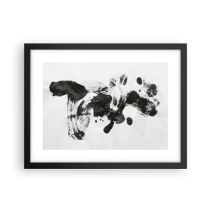 Pôster com moldura preta - Existe um método para a loucura? - 40x30 cm