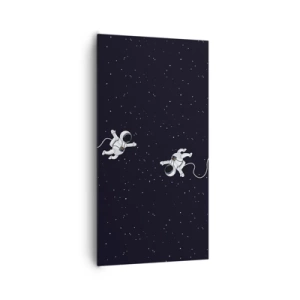 Quadro em tela - Emaranhado Cósmico - 65x120 cm
