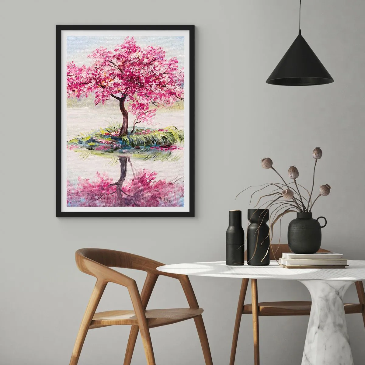 Pôster com moldura preta - A festa da Primavera - 40x50 cm