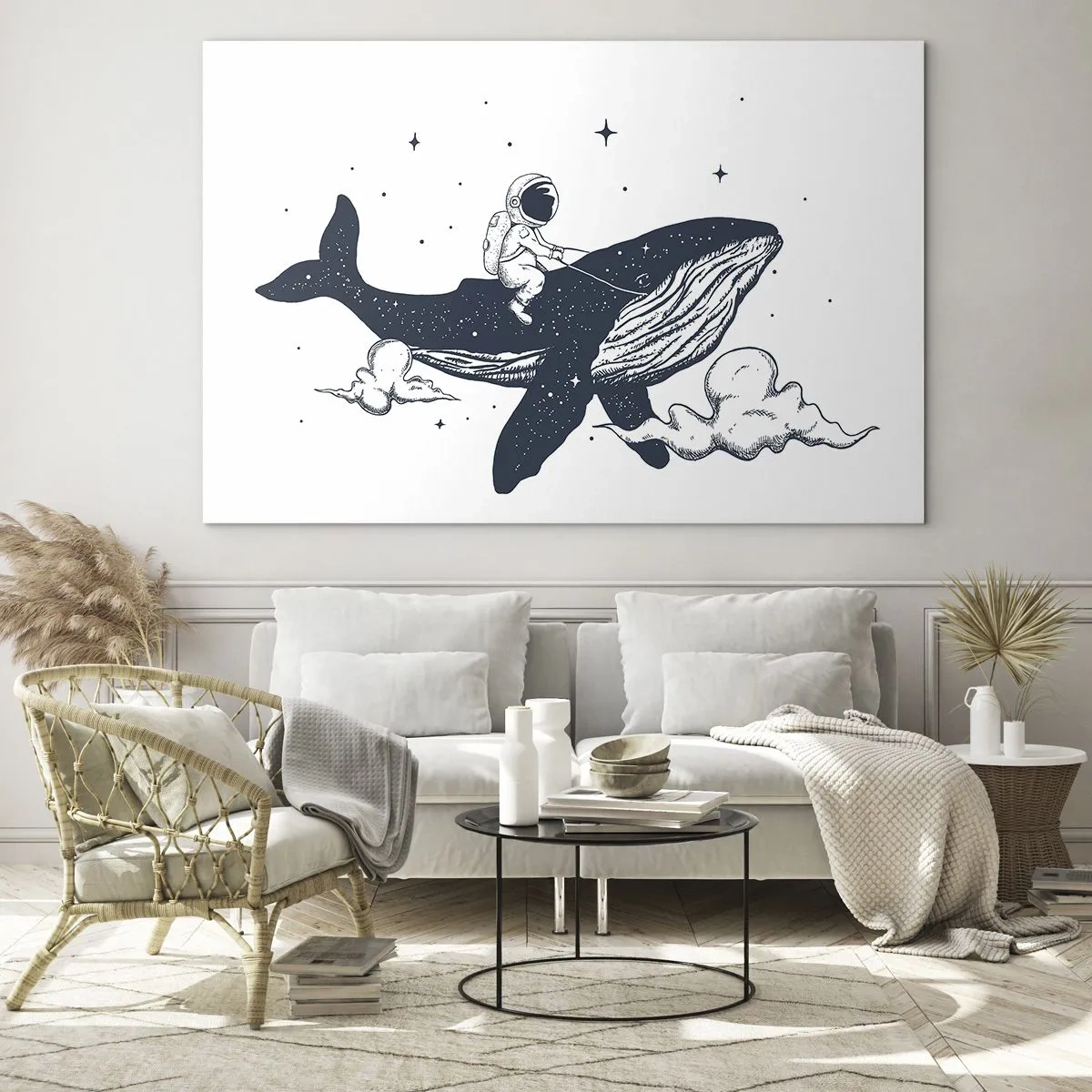 Quadro em vidro - Aventura espacial - 100x70 cm