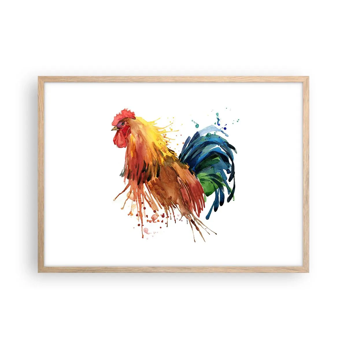 Pôster com moldura de carvalho claro - Manto real, orgulho real - 70x50 cm