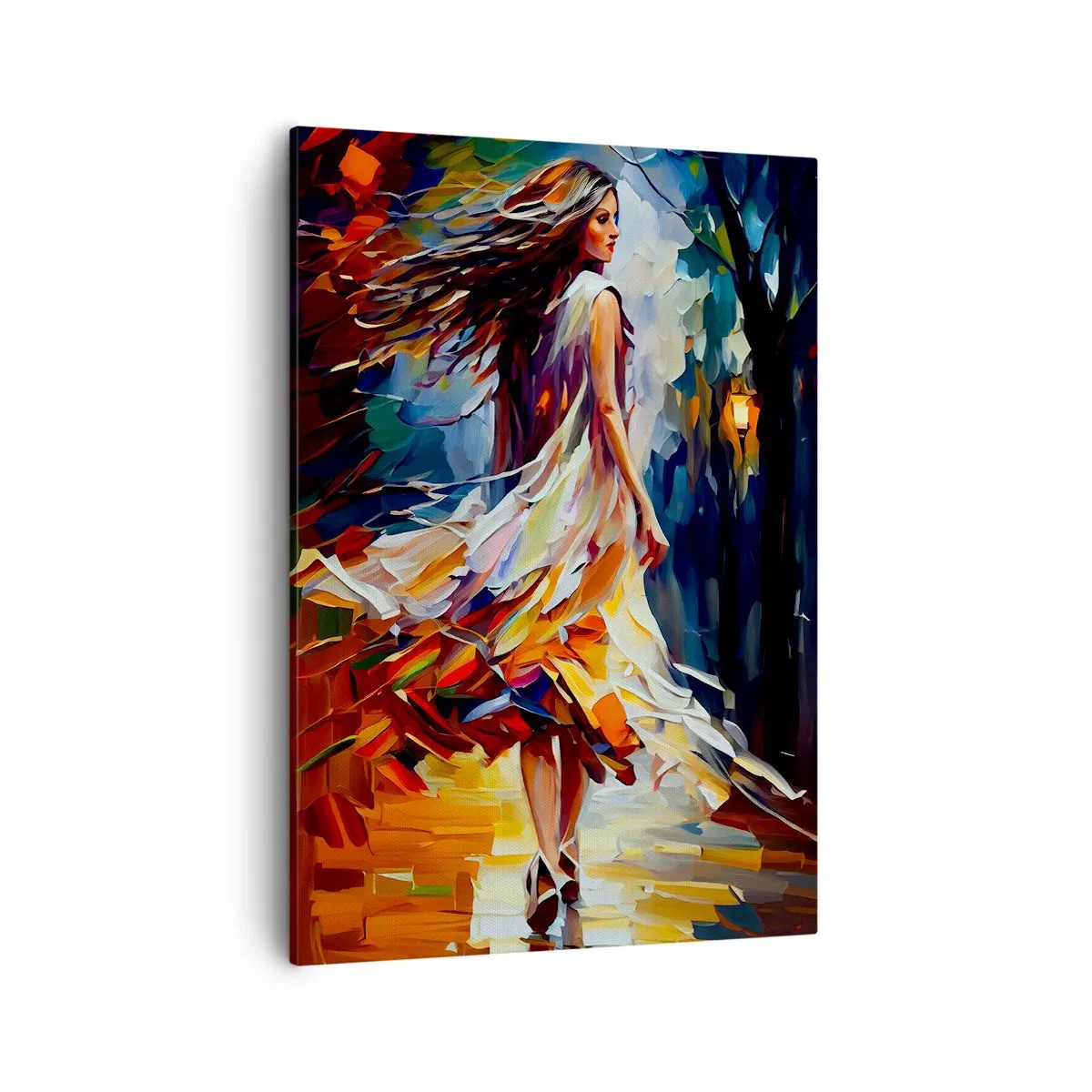 Quadro em tela - Garota outono - 50x70 cm