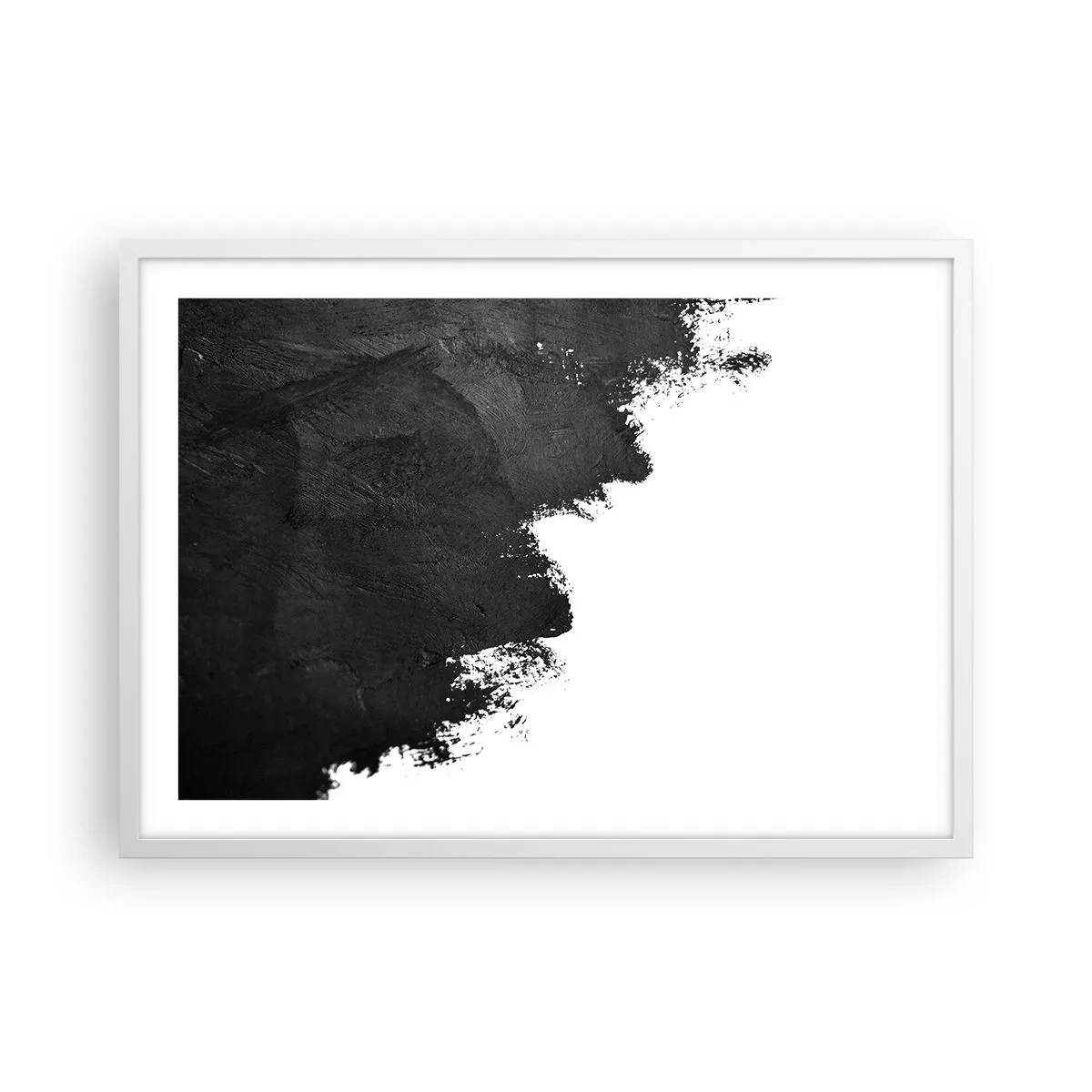 Pôster em moldura branca - Elementos: terra - 70x50 cm