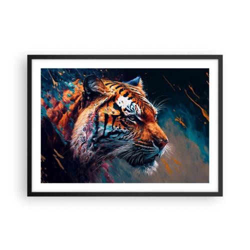 Pôster com moldura preta - Beleza selvagem - 70x50 cm