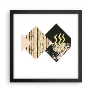 Pôster com moldura preta - Não é tão simples assim - 30x30 cm