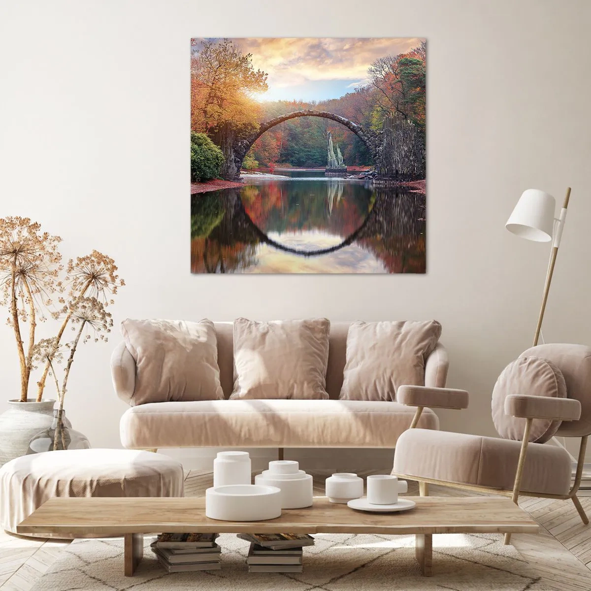 Quadro em tela - Do outro lado do espelho - 40x40 cm