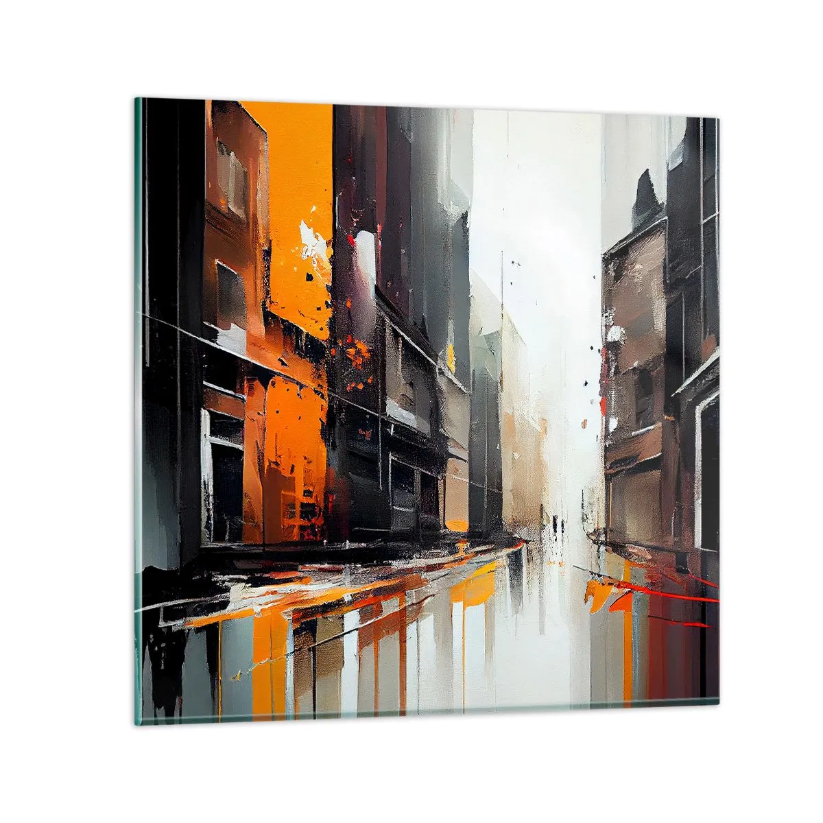 Quadro em vidro - Dia chuvoso - 50x50 cm