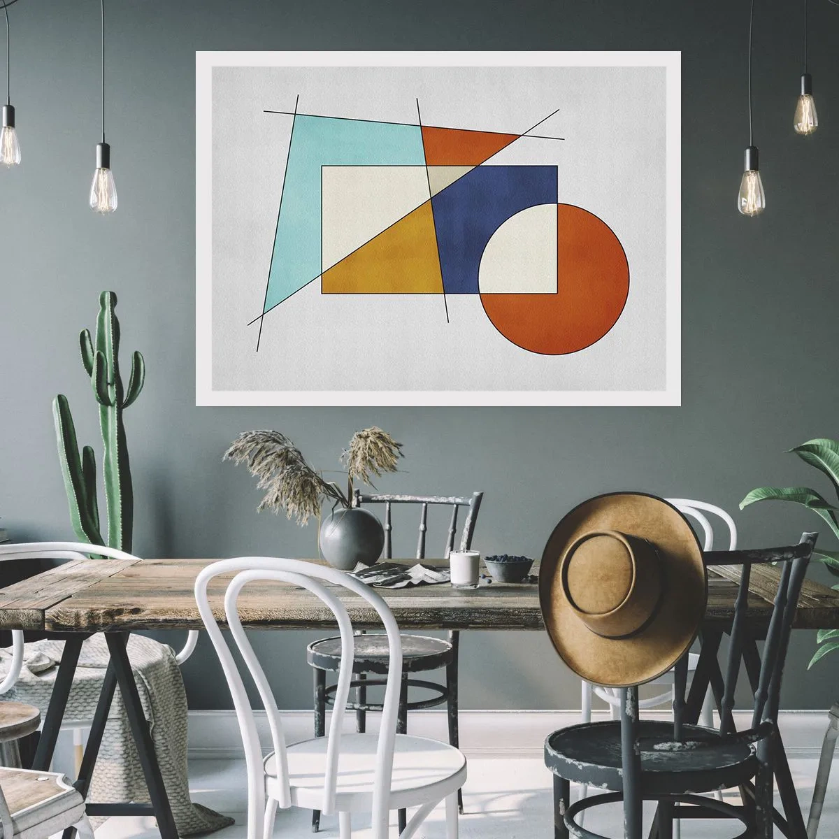 Pôster - Abstração: diversão modernista - 91x61 cm