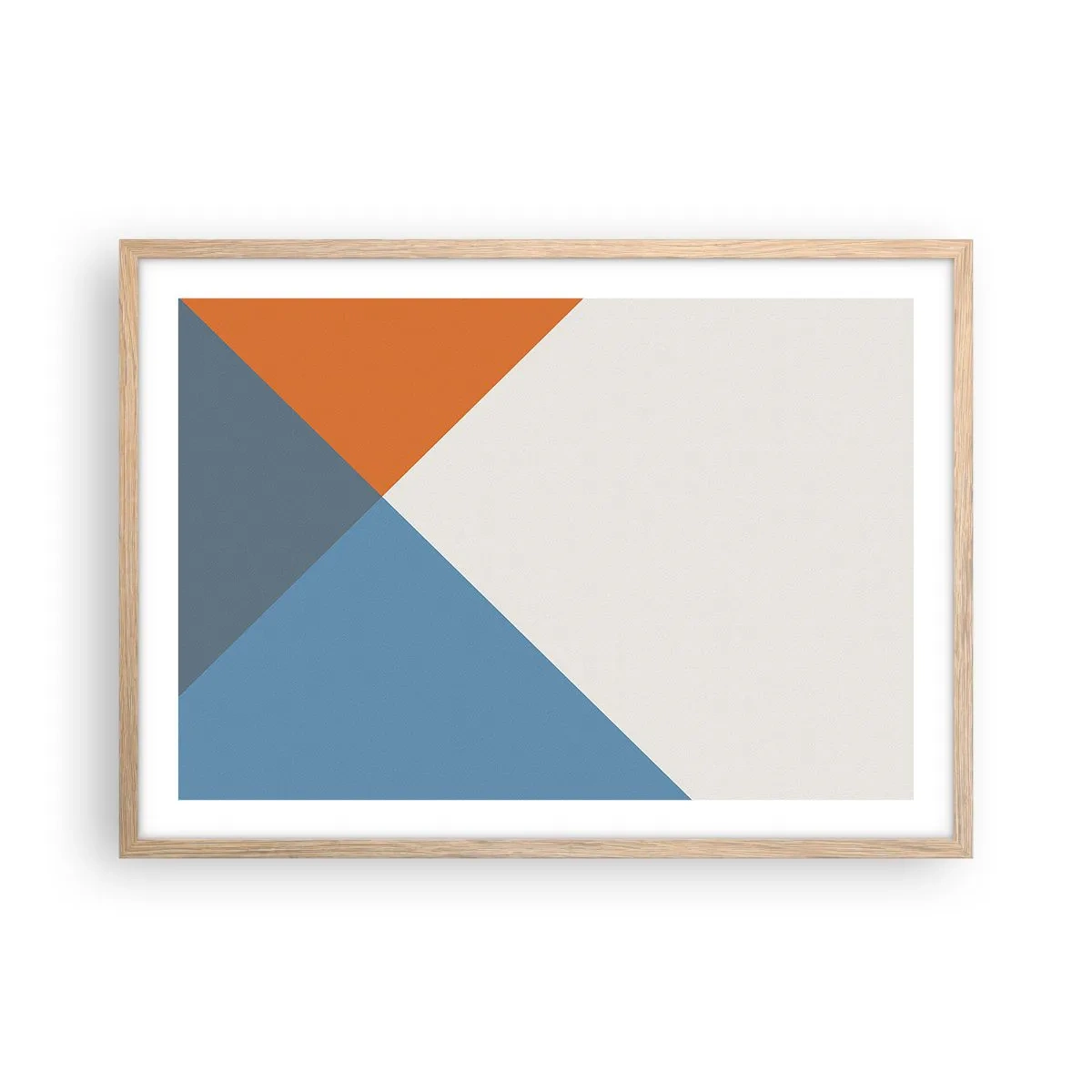 Pôster com moldura de carvalho claro - Em termos de... - 70x50 cm