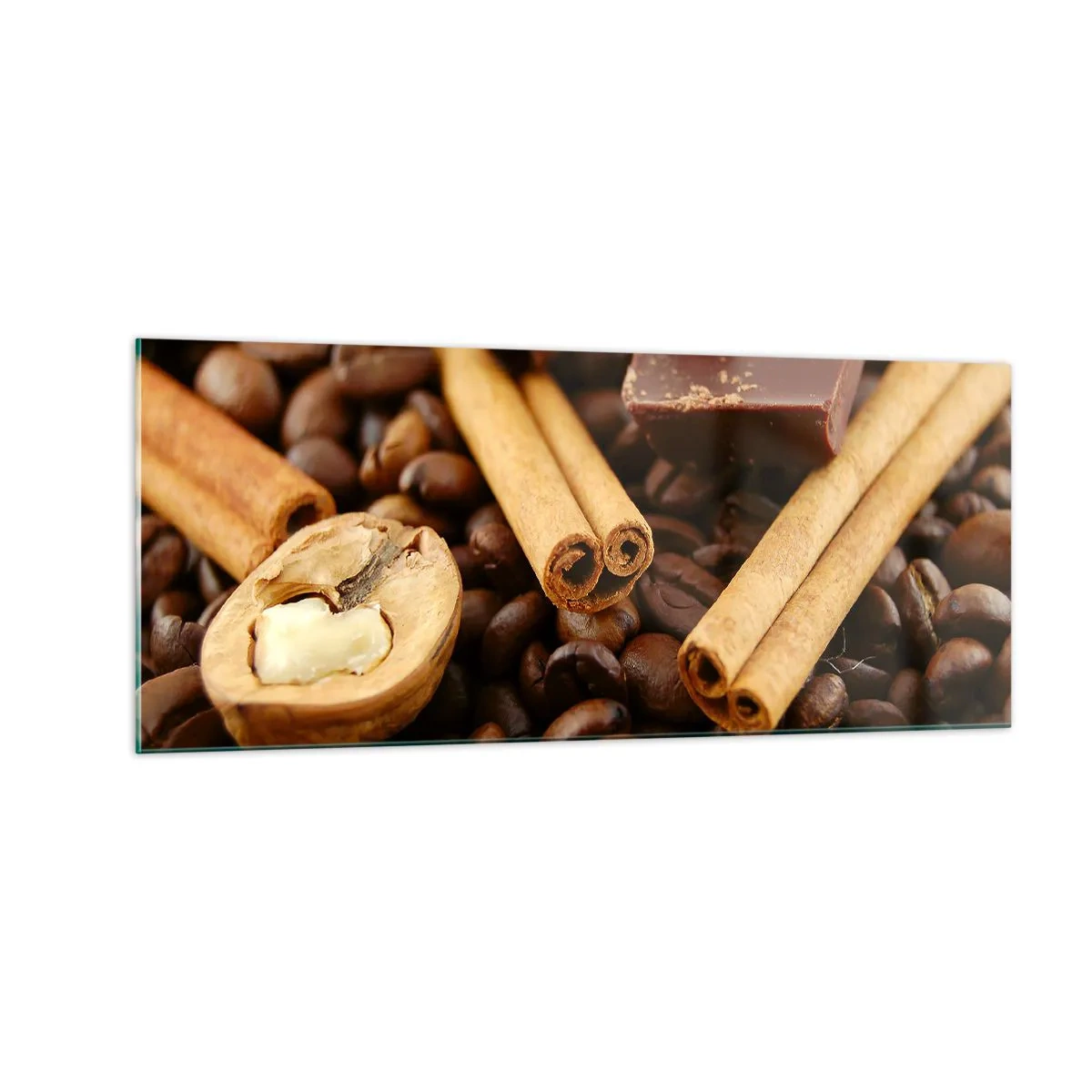 Quadro em vidro - Concerto de aromas - 100x40 cm