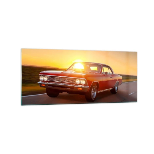 Quadro em vidro - O desejo é vermelho - 120x50 cm