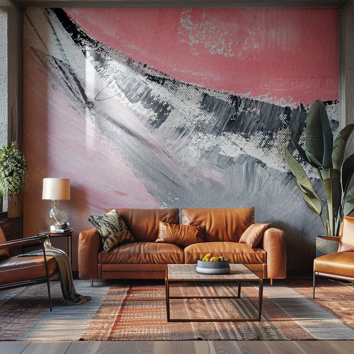 Papel de Parede Standard Eco - Composição à medida - Abstração, Pedaço, Cores pastel - 200x140 cm